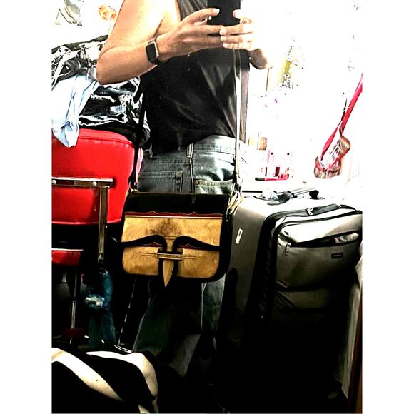 Vintage Handcrafted Osorio Gil Jerico Carrielos Raw Hide Leather Purse - Unisex - Picture 2 of 6